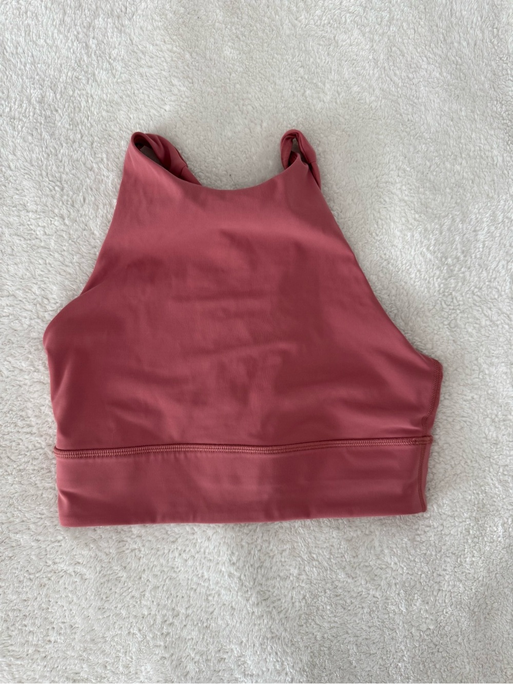 Lululemon High-Neck Crop Tank Top in Dusty Rose